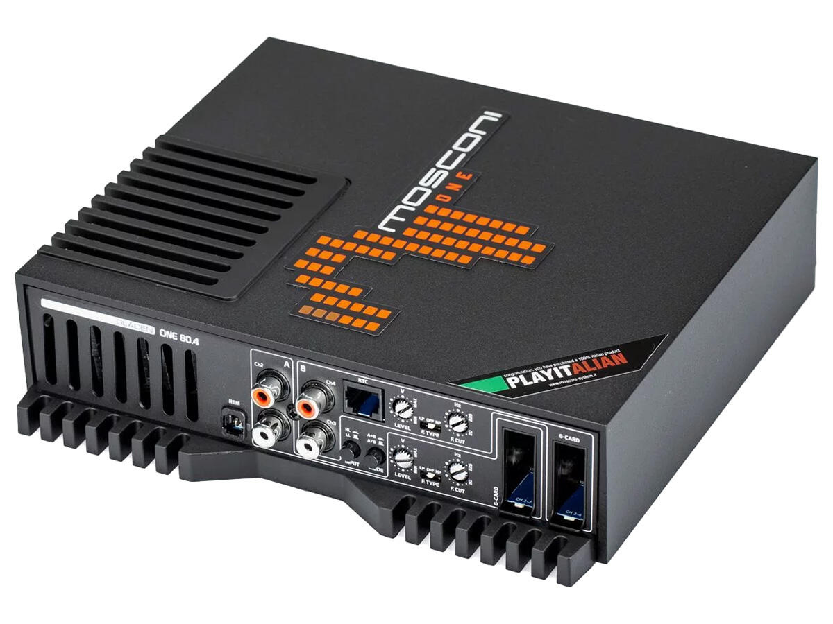 Mosconi ONE 80.4 – Amplificatore 4 Canali Mosconi ONE 80.4 – Amplificatore 4 Canali