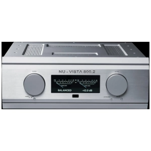 Musical Fidelity Nu-Vista 800.2 – vista frontale (argento)
