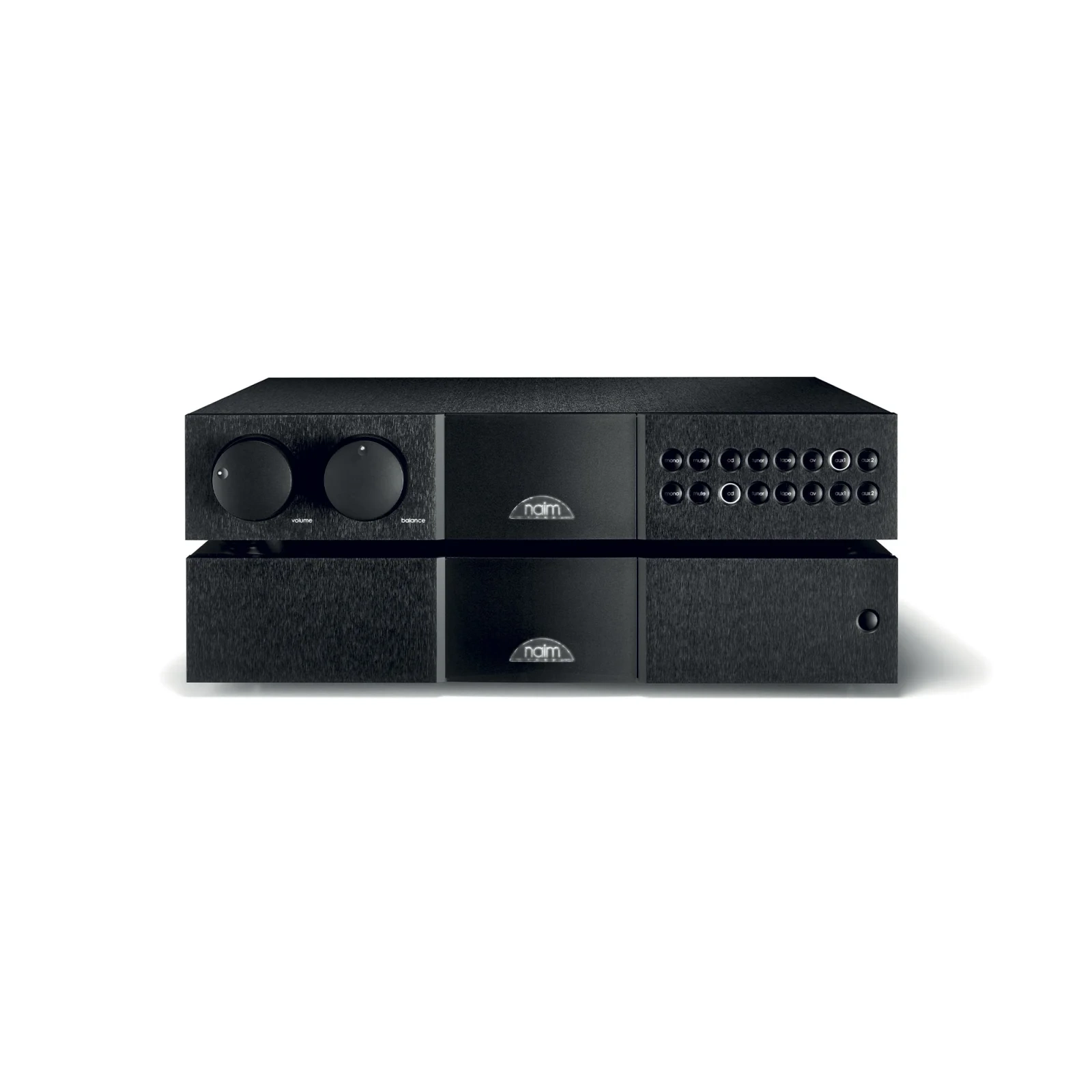 Naim NAC 552 preamplificatore β vista frontale di preamplificatore e alimentatore Naim NAC 552 preamplificatore β vista frontale di preamplificatore e alimentatore