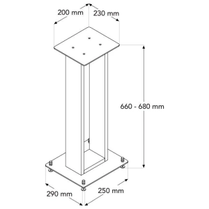 Norstone Alva Plus – disegno con misure
