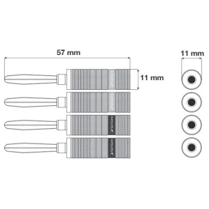 Norstone Banana Plugs 4 – misure