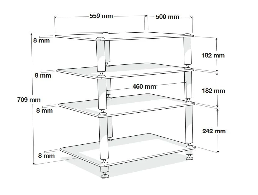 Norstone Bergen 2 – disegno con misure Norstone Bergen 2 – disegno con misure