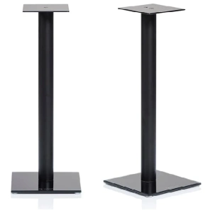 Norstone Epur Stand – coppia Nero satinato / Vetro nero