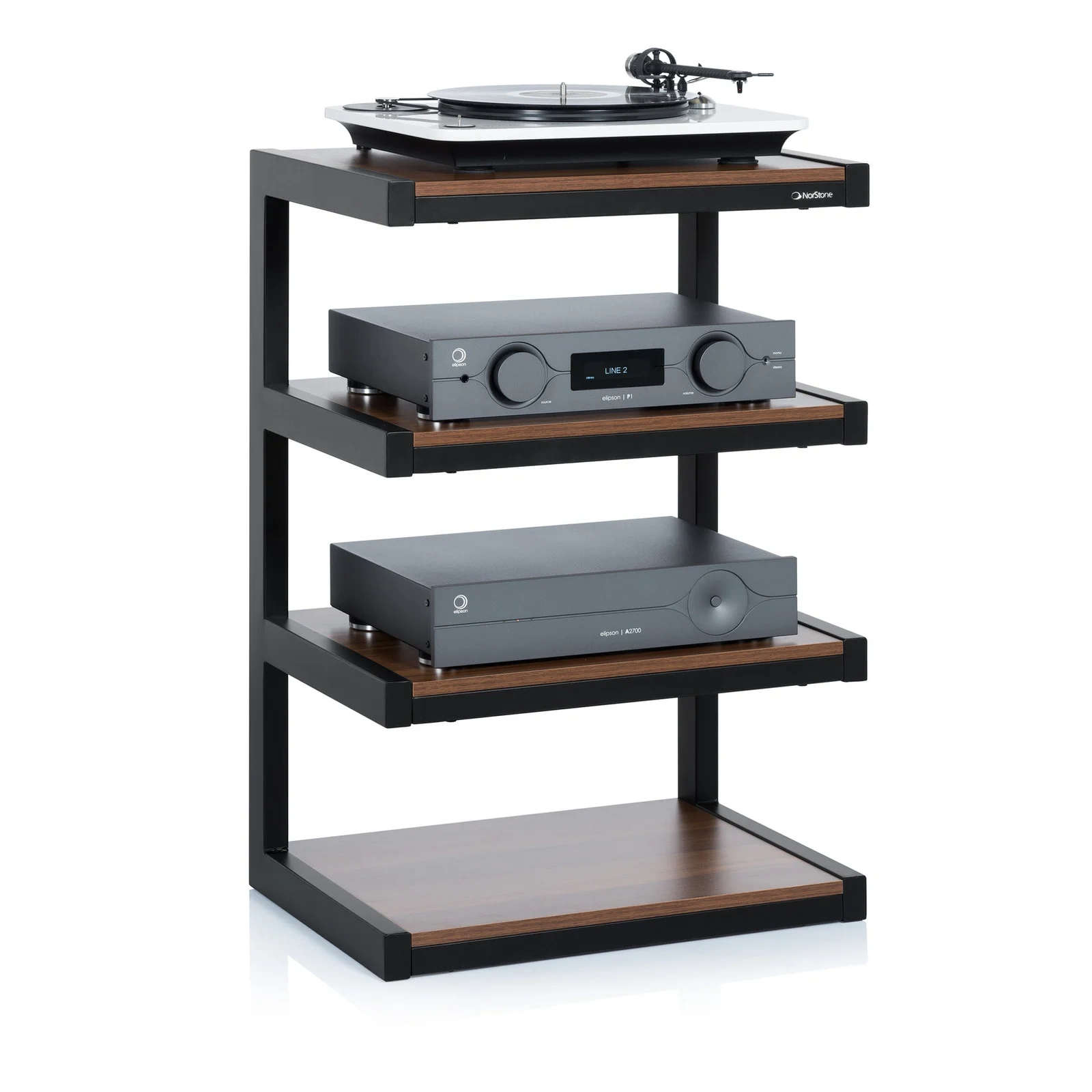 Norstone Esse HiFi – Nero / Noce con elettroniche Norstone Esse HiFi – Nero / Noce con elettroniche