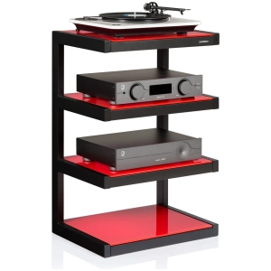 Norstone Esse HiFi – Nero / Vetro rosso con elettroniche