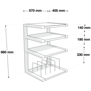 Norstone Esse HiFi Vinyl – disegno con misure