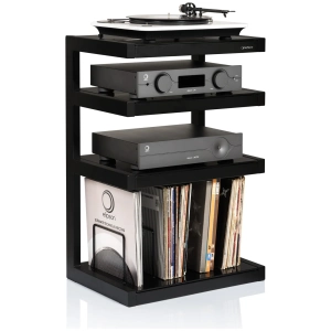 Norstone Esse HiFi Vinyl – Nero / Vetro nero con elettroniche e vinili
