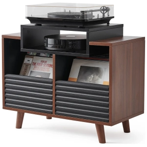Norstone Oslo – 800 Nero / Noce con giradischi