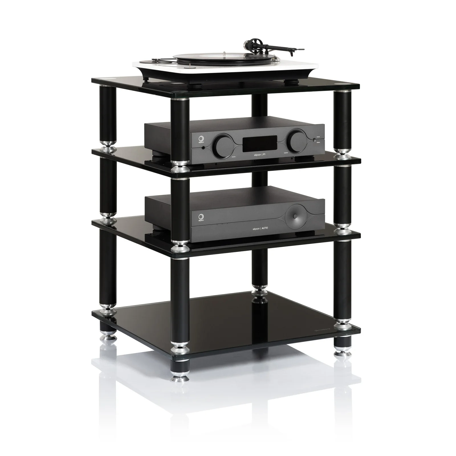 Norstone Stabbl HiFi – Vetro nero con elettroniche Norstone Stabbl HiFi – Vetro nero con elettroniche