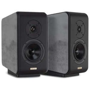 Opera Mezza V2 diffusore da scaffale, coppia in Cement Grey