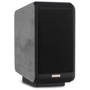 Opera Mezza V2 diffusore da scaffale, con la griglia, finitura Cement Grey