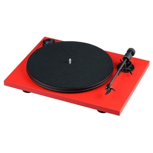 Pro-Ject Primary E Phono giradischi rosso opaco con coperchio