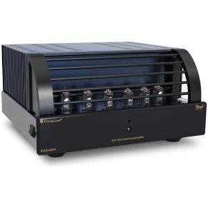 PrimaLuna EVO 300 Hybrid Amplificatore finale ibrido valvolare – frontale, nero (seconda vista)