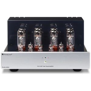 PrimaLuna EVO 400 Amplificatore finale valvolare – frontale, argento
