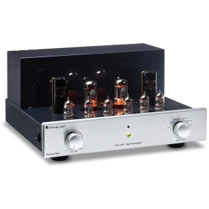PrimaLuna EVO 400 Preamplificatore valvolare – vista angolata, argento