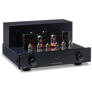 PrimaLuna EVO 400 Preamplificatore valvolare – vista angolata, nero