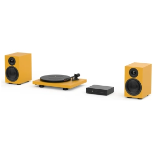 Pro-Ject Colourful Audio System con giradischi Debut Carbon EVO, amplificatore MaiA S3 e diffusori Speaker Box 5 S2