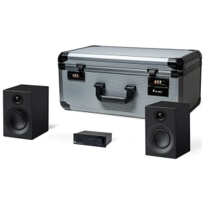 Pro-Ject Travel Set impianto hi-fi con Stereo Box S3 BT e Speaker Box 3 E Carbon nel flight case