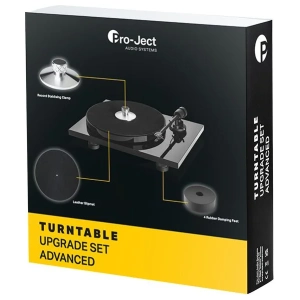 Pro-Ject Upgrade Set Advanced con clamp Clamp it, tappetino Leather it e piedini Damp it