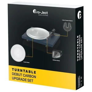 Pro-Ject Upgrade Set Debut Carbon con piatto Acryl it, spessore VTA it e stilo 2M Silver