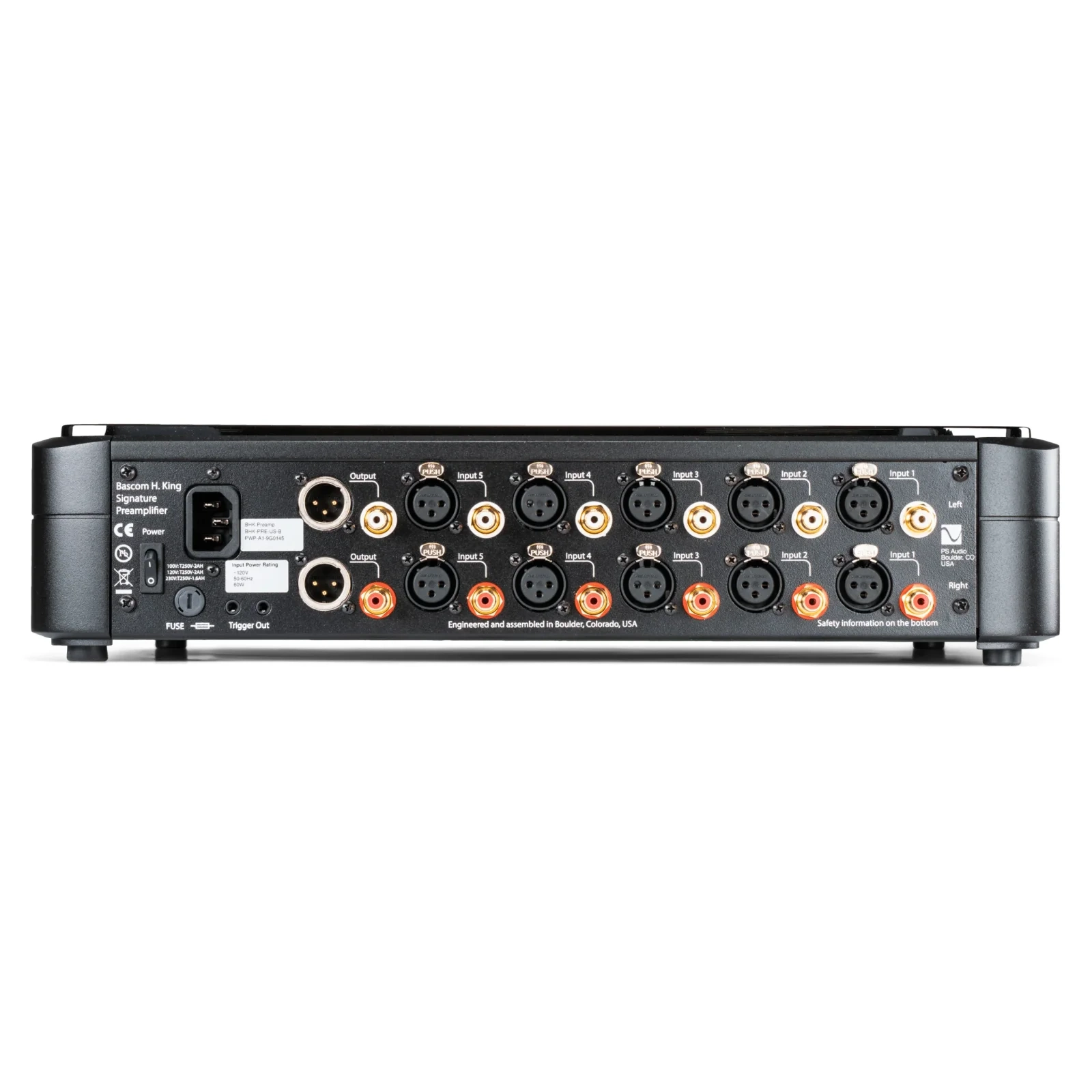 PS Audio BHK Signature Preamplifier β pannello posteriore PS Audio BHK Signature Preamplifier β pannello posteriore