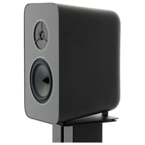 Rega Kyte Stand Adaptor adattatori per diffusori – Adattatore montato su un diffusore Kyte appoggiato su stand