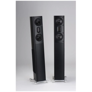Scansonic HD MB3.5 B diffusore da pavimento – coppia in nero satinato, vista frontale