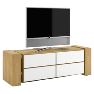 Schnepel X-1400 chiuso, mobile TV con 2 ribalte e 2 cassetti