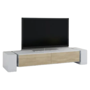 Schnepel X-Lowboard 1400 chiuso, mobile TV basso con 2 ribalte