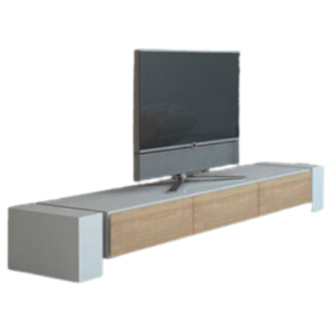 Schnepel X-Lowboard 1900 chiuso, mobile TV basso con 2 ribalte e cassetto