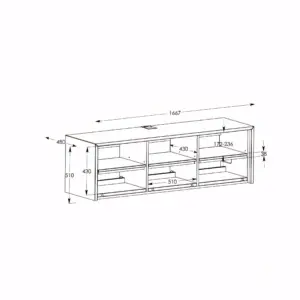 Schnepel S1 MK, mobile TV con ribalta – disegno con le misure