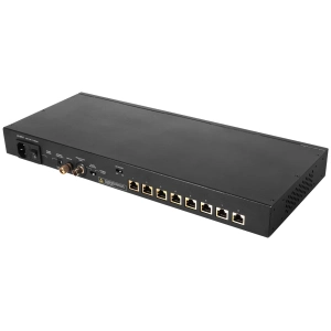 Switch di rete audio Silent Angel Bonn N8 Pro nero con porte dorate
