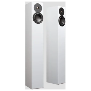 Totem Arro diffusori da pavimento – vista del prodotto, finitura bianco satinato