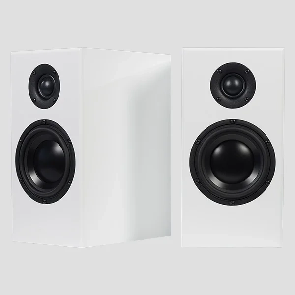 Totem Bison Monitor diffusori da stand – coppia, finitura bianco satinato Totem Bison Monitor diffusori da stand – coppia, finitura bianco satinato
