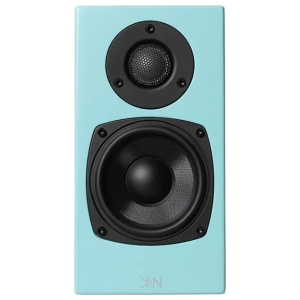 Totem KIN One diffusori da scaffale – vista del prodotto, finitura blu satinato