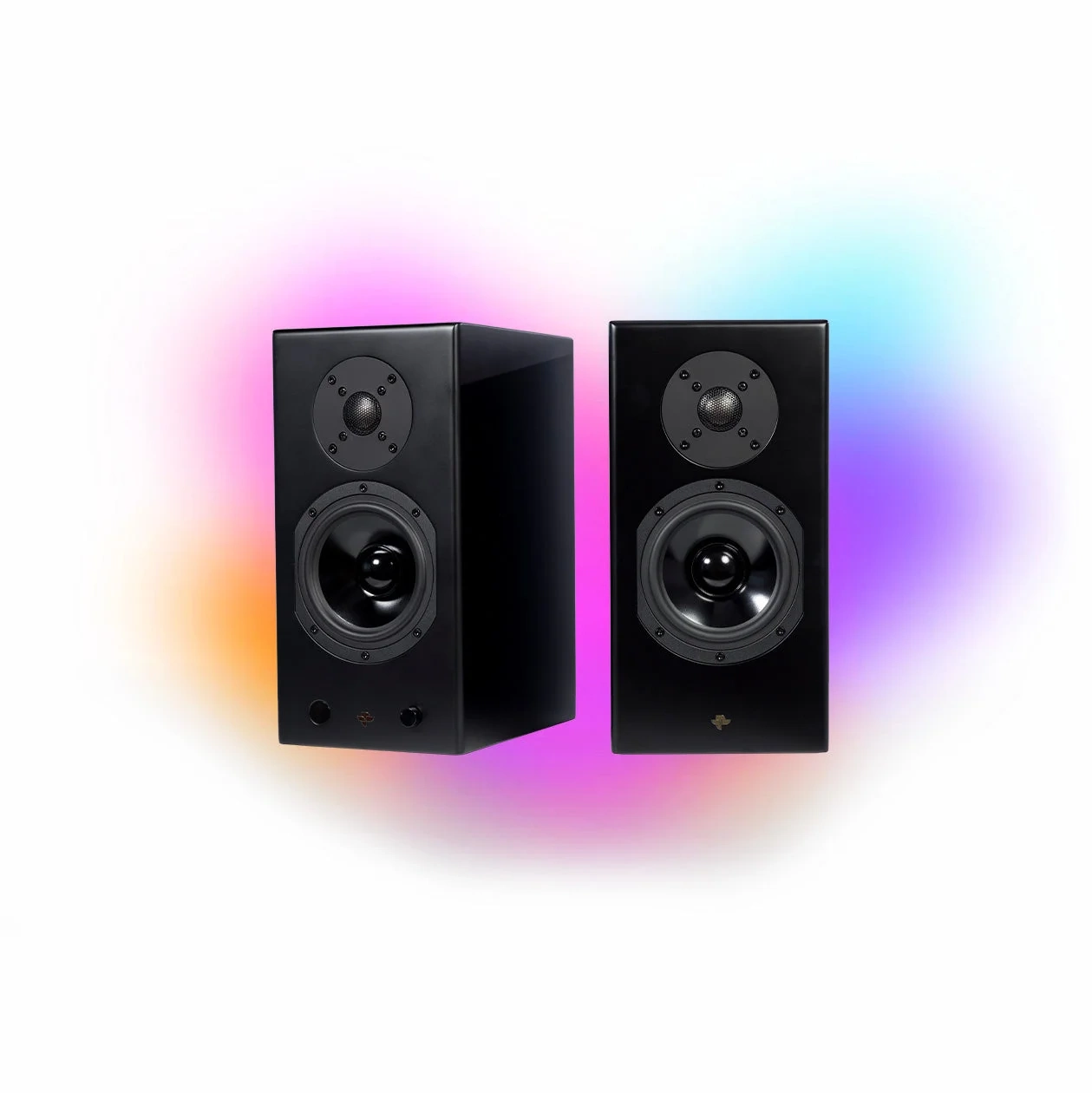 Totem KIN Play diffusori attivi Bluetooth – vista del prodotto, finitura nero Totem KIN Play diffusori attivi Bluetooth – vista del prodotto, finitura nero