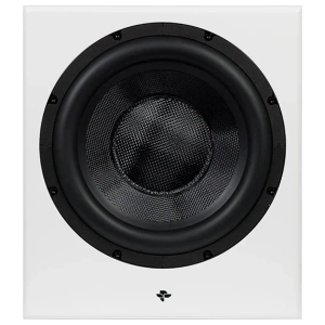 Totem KIN Sub 10 subwoofer attivo – Bianco satinato, vista laterale