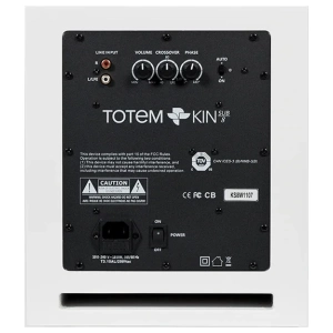 Totem KIN Sub 8 subwoofer attivo – Bianco satinato, vista di dettaglio