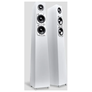 Totem Tribe Tower diffusori da pavimento – vista del prodotto, finitura bianco satinato