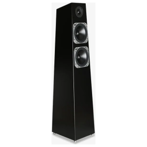 Totem Tribe Tower Thunderbird diffusori da pavimento – vista del prodotto, finitura nero satinato