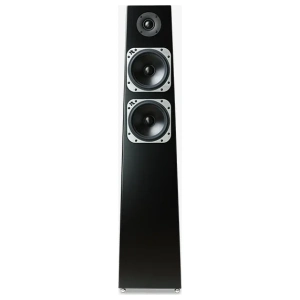 Totem Tribe Tower Thunderbird diffusori da pavimento – vista del prodotto, finitura nero satinato