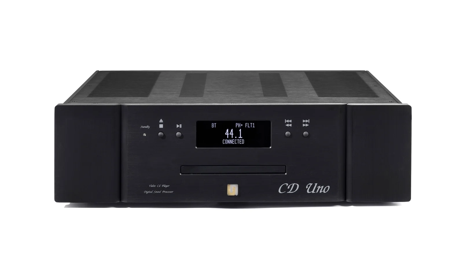 Unison Research Unico CD Uno β Black, vista frontale Unison Research Unico CD Uno β Black, vista frontale