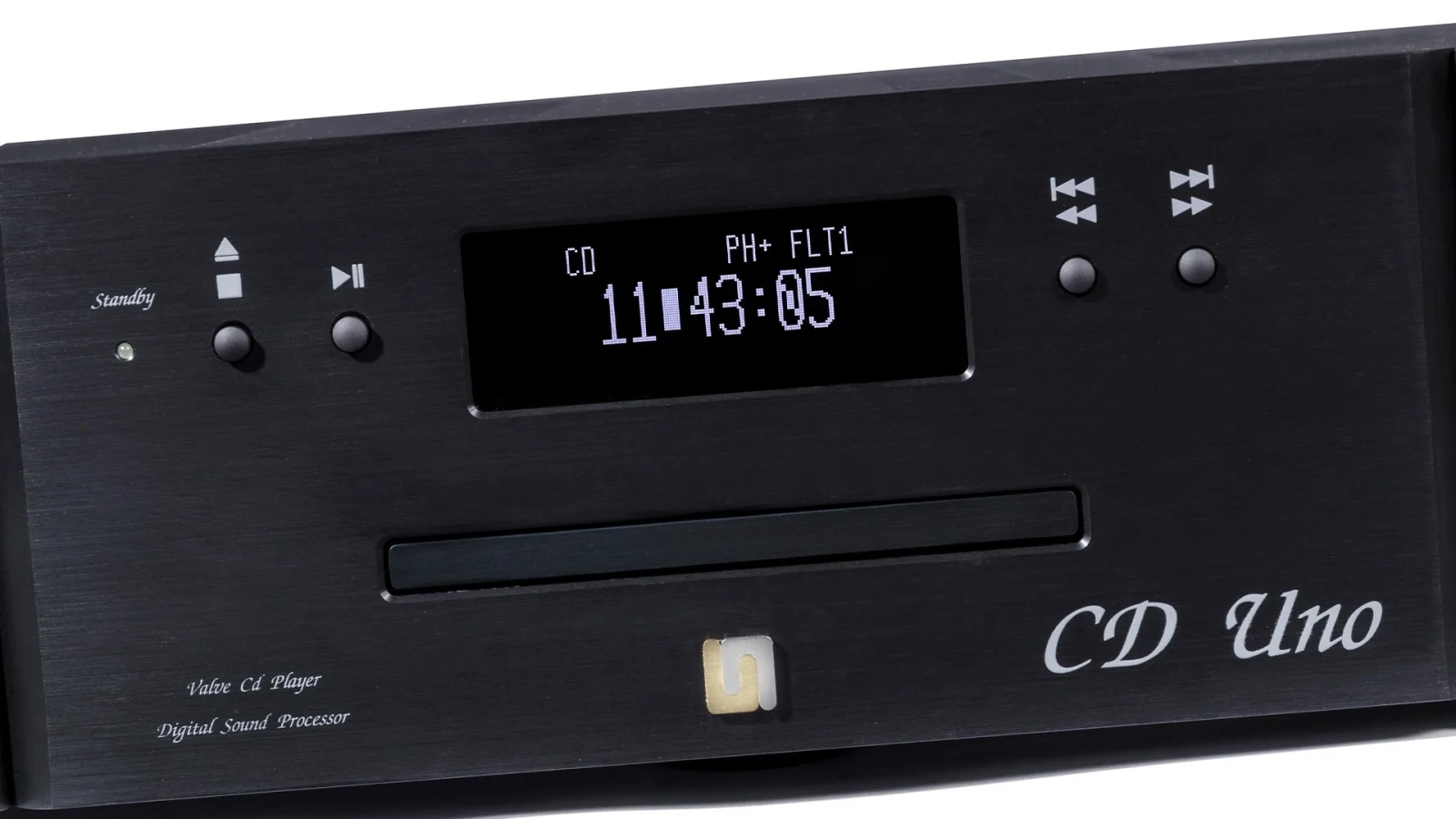 Unison Research Unico CD Uno β Black, dettaglio del display Unison Research Unico CD Uno β Black, dettaglio del display