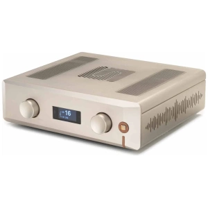 Unison Research Unico Pre v2 – Velvet Gold, vista di tre quarti