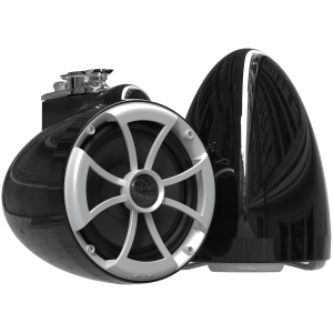 Wet Sounds ICON 8 B-SXM V2 – Coppia Torri 8 Pollici Nere con Base Girevole
