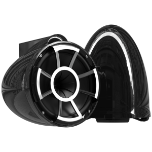 Wet Sounds REV 10 B-FC SA V2 – Coppia Torri 10 Pollici Nere Morsetto Alluminio - immagine 2