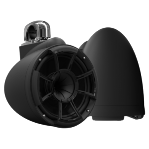 Wet Sounds REV 10 SE B-FC SS V2 – Coppia Torri 10 Pollici Nero Opaco Morsetto Fisso Inox