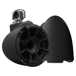 Wet Sounds REV 10 SE B-SC V2 – Coppia Torri 10 Pollici Nero Opaco Morsetto Girevole