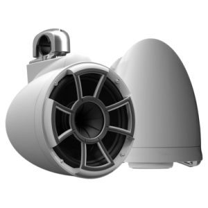 Wet Sounds REV 10 SE W-FC SA V2 – Coppia Torri 10 Pollici Bianco Opaco Morsetto Alluminio