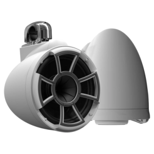 Wet Sounds REV 10 SE W-FC SS V2 – Coppia Torri 10 Pollici Bianco Opaco Morsetto Fisso Inox